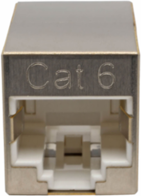 Cat6 Modular Shielded In-Line Coupler RJ45 F/F, Fully Shielded, TAA Compliant