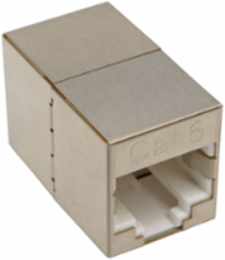 Cat6 Modular Shielded In-Line Coupler RJ45 F/F, Fully Shielded, TAA Compliant