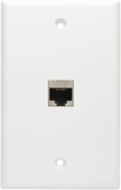 Cat6 Modular Shielded In-Line Coupler with 90-Degree RJ45 Port