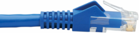 Cat6 PoE+ Keystone Jack Cable Assembly 18 Inch, UTP, 1Gbps, Blue