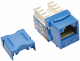 Cat6/Cat5e 110 Punch Down Keystone Jack, Blue, Lifetime Warranty, UTP 22-24 AWG