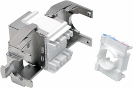 Keystone Jack RJ45, Shielded, Toolless, PoE Type 4, Lifetime Warranty