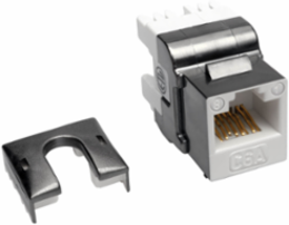 Cat6a 110-Style Punchdown RJ45 Keystone Jack, 650 MHz, TAA Compliant