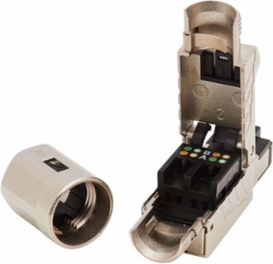 Cat6a RJ45 Plug, Shielded, 100W High-Power PoE, 6.5-8.5mm OD