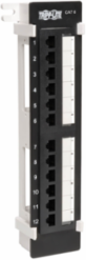 12-Port Cat6 Wall-Mount Vertical Patch Panel, TAA Compliant