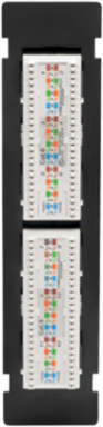 12-Port Cat6 Wall-Mount Patch Panel, PoE+ Compliant, RJ45, TAA