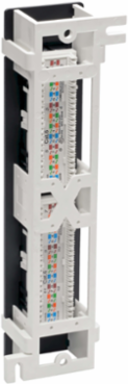 12-Port Cat6 Wall-Mount Patch Panel, PoE+ Compliant, RJ45, TAA