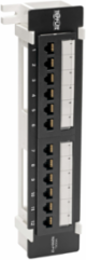12-Port Cat6 Wall-Mount Patch Panel, PoE+ Compliant, RJ45, TAA