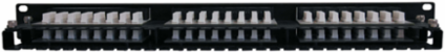 48-Port 1U Rack-Mount High Density Cat6/Cat5 Patch Panel, TAA Compliant