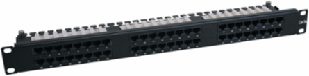 48-Port 1U Rack-Mount High Density Cat6/Cat5 Patch Panel, TAA Compliant