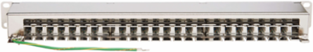 48-Port Shielded Patch Panel, 1U Rack-Mount, TAA Compliant