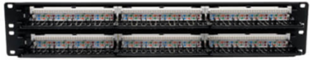 48-Port 2U Rack-Mount Cat6/Cat5 Patch Panel, 568B, RJ45, TAA, UTP
