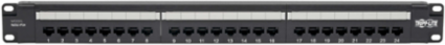 24-Port Cat6 Rack-Mount Patch Panel, PoE+ Compliant, 1U, RJ45, Lifetime Warranty