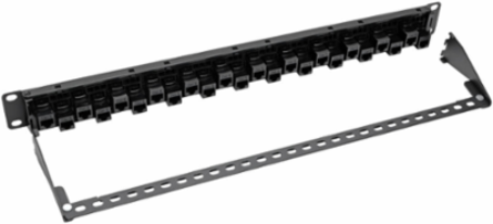 24-Port 1U Rack-Mount Cat5e/6 Patch Panel, TAA Compliant, No Punchdown Required