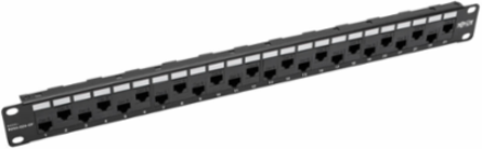 24-Port 1U Rack-Mount Cat5e/6 Patch Panel, TAA Compliant, No Punchdown Required