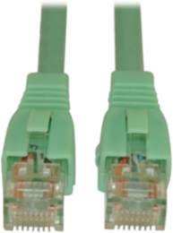 Cat6a 10Gbps Snagless Ethernet Cable, 5 ft., Aqua, UTP