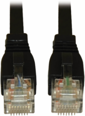 Cat6a Snagless Ethernet Cable, 20 Ft, 10Gbps, UTP, Black