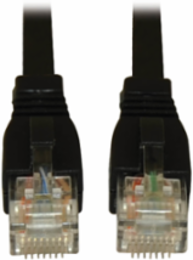 Cat6a Snagless Ethernet Cable, 20 Ft, 10Gbps, UTP, Black
