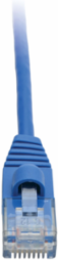 Cat6a 10G Snagless Slim UTP Ethernet Cable, 1 Ft, 28 AWG, Blue