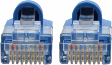Cat6a 10G Slim UTP Ethernet Cable, 2 ft., Blue, Snagless, 28 AWG