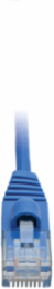 Cat6a 10G Slim UTP Ethernet Cable, 2 ft., Blue, Snagless, 28 AWG
