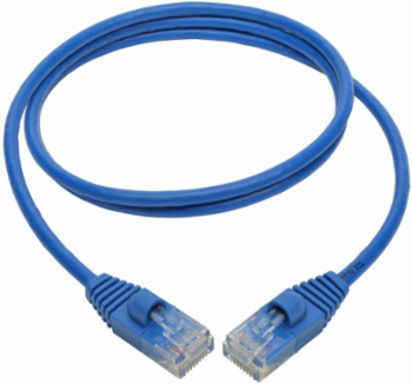 Cat6a 10G Slim UTP Ethernet Cable, 3 ft, Snagless, UTP, 28 AWG