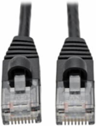 Cat6a 10G Snagless Slim UTP Ethernet Cable, 4 Ft, 28 AWG, Black