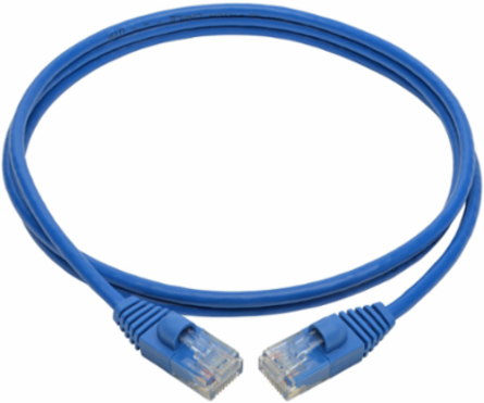 Cat6a 10G Snagless Slim UTP Ethernet Cable, 28 AWG, 4 ft., Blue