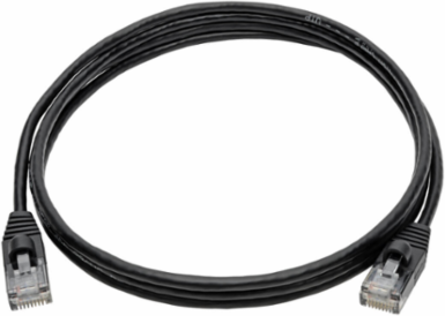 Cat6a 10G Slim UTP Ethernet Cable, Black, 5 Ft, Snagless, 28 AWG