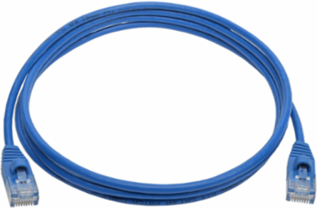 Cat6a Snagless Slim UTP Ethernet Cable 10Gbps, 5 ft., Blue, 28 AWG