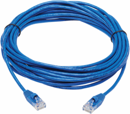 Cat6a 10G Slim UTP Ethernet Cable, Blue, 25 ft., Snagless, 28 AWG