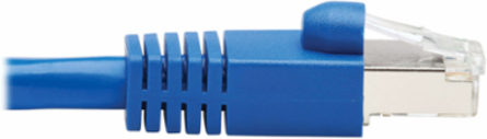 Cat6a 10G Ethernet Cable, Snagless F/UTP, 3 ft, CMR-LP, Blue, 10Gbps