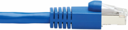 Cat6a 10G-Certified 20 ft Snagless F/UTP Ethernet Cable, PoE, CMR-LP