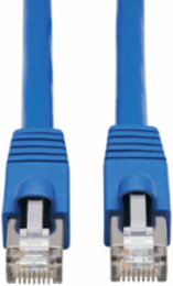 Cat6a 10G-Certified Snagless Ethernet Cable, PoE, 50 Ft, CMR-LP, Blue