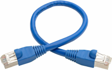 1 ft. Cat6a Snagless Shielded STP Ethernet Cable, 10Gbps, Blue