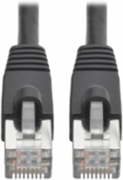 Cat6a 10G Ethernet Cable, 3 ft, STP, Snagless, Black