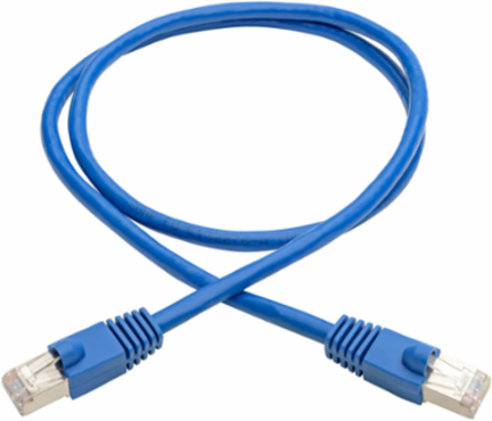 3 Ft. Cat6a 10Gbps Snagless Shielded Ethernet Cable, STP, Blue