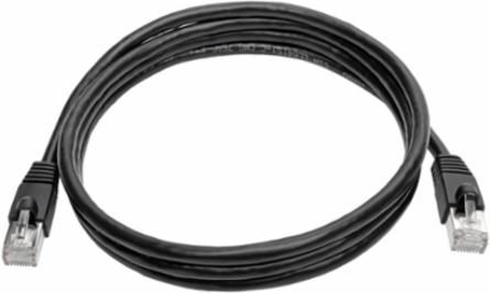 Cat6a 10G Ethernet Cable, Snagless STP, 5 ft, Black, 10Gbps