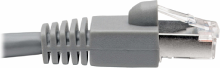 Cat6a 10G-Certified Snagless STP Ethernet Cable, 5 ft., 10Gbps, Gray