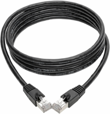 Cat6a 10G Ethernet Cable, Snagless Shielded STP, PoE, 7 ft.