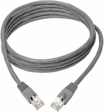 Cat6a 10G-Certified Snagless STP Ethernet Cable, 7 ft., Gray, 10Gbps