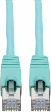 Cat6a Snagless Shielded STP Ethernet Cable, 14 ft, 10Gbps, Aqua