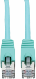 Cat6a Snagless Shielded STP Ethernet Cable, 14 ft, 10Gbps, Aqua