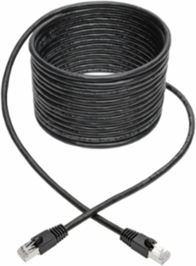 Cat6a 10G Ethernet Cable, Snagless Shielded, 20 ft, STP, Black