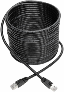 Cat6a 10G Ethernet Cable, 25 ft, Snagless Shielded, Black