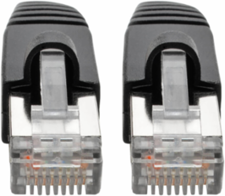Cat6a 10G Ethernet Cable, 25 ft, Snagless Shielded, Black