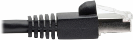 Cat6a 10G Ethernet Cable, Snagless STP, RJ45, 30 ft., PoE, Black