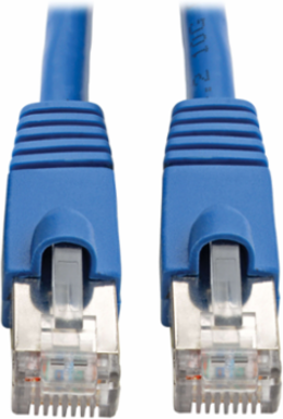 Cat6a 10G Ethernet Cable, 30 ft, STP, Snagless, Blue