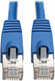 Cat6a 10G Ethernet Cable, 30 ft, STP, Snagless, Blue