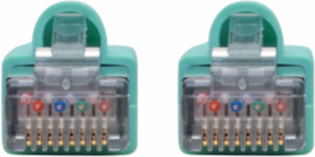 Cat6a 10G-Certified Shielded STP Ethernet Cable, 35 ft., Aqua, 10 Gbps